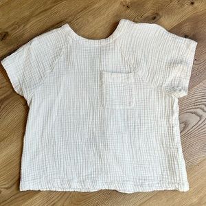 Madewell short sleeve waffle style shirt